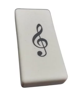 Gumka do Mazania muzyczna Klucz Wiolinowy biała - Przybory szkolne Gumka do Mazania muzyczna Klucz Wiolinowy biała - Przybory szkolne - miniaturka - grafika 1