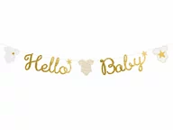 Baby shower i roczek - Baner Hello Baby na Baby Shower - 160 cm - 1 szt. - miniaturka - grafika 1