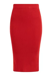 NAEMI Damska spódnica z dzianiny Skirt, czerwony, XS-S - Spódnice - miniaturka - grafika 1