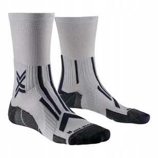 Skarpety do biegania X-Socks Trailrun Perform Crew - pearl grey/charcoal - Skarpety termoaktywne - miniaturka - grafika 1