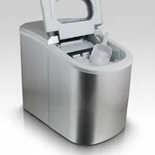 Kostkarki do lodu - Kostkarka Barowa Do Robienia Kostk Lodu Srebrna Do Domu Baru Wydajna Maszyn - miniaturka - grafika 1