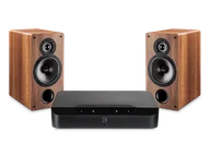 Zestawy stereo - Bluesound POWERNODE EDGE (czarny) + Tesi 261 (orzech) - miniaturka - grafika 1