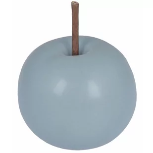 Duża ozdoba ceramiczna - szare jabłko Manza 14 cm - Figurki dekoracyjne - miniaturka - grafika 1
