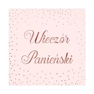 Wieczór panieński i kawalerski - Serwetki Wieczór Panieński, różowe 33x33cm, 10 szt. - miniaturka - grafika 1