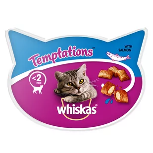 Whiskas Temptations Łosoś - Suplementy i witaminy dla kotów - miniaturka - grafika 1