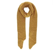 Apaszki i szaliki damskie - Szalik damski Pieces Pcpyron Structured musztardowy zimowy - miniaturka - grafika 1