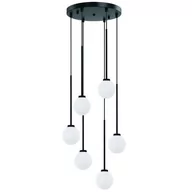 Oprawy, klosze i abażury - LAMPA wisząca Ota VI Orlicki Design modernistyczna OPRAWA szklane kule ZWIS kaskada balls biała czarna - miniaturka - grafika 1