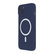 Etui i futerały do telefonów - Etui TECTO SHIELD Silicon Soft Mag do Apple iPhone 14 Ciemno-niebieski - miniaturka - grafika 1