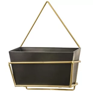 Kwietnik Wiszący Czarny 34X25X11 Cm - Kwietniki - miniaturka - grafika 1