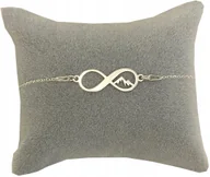 Bransoletki - Bransoletka INFINITY NIESKOŃCZONOŚĆ GÓRY SREBRO925 - miniaturka - grafika 1