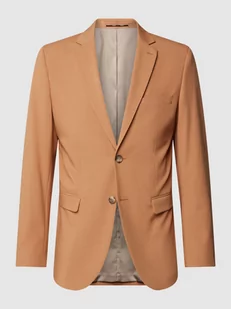 Marynarka na dwa guziki o kroju slim fit z kołnierzem z połami model ‘LIAM’ - Marynarki męskie - miniaturka - grafika 1