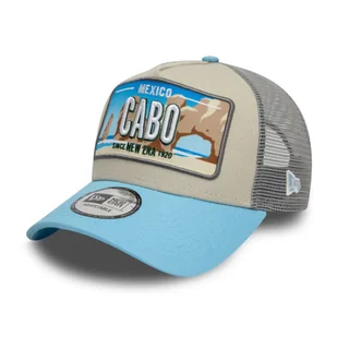 Czapka z daszkiem New Era 9FORTY Cabo Mexico License Plate Cream A-Frame Trucker - 60595298 - Czapki i chusty sportowe męskie - miniaturka - grafika 1