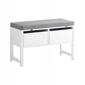 Ławki do przedpokoju - SoBuy Szafka na buty z siedziskiem Ławka Korytarz 2 szuflady FSR88-W - miniaturka - grafika 1