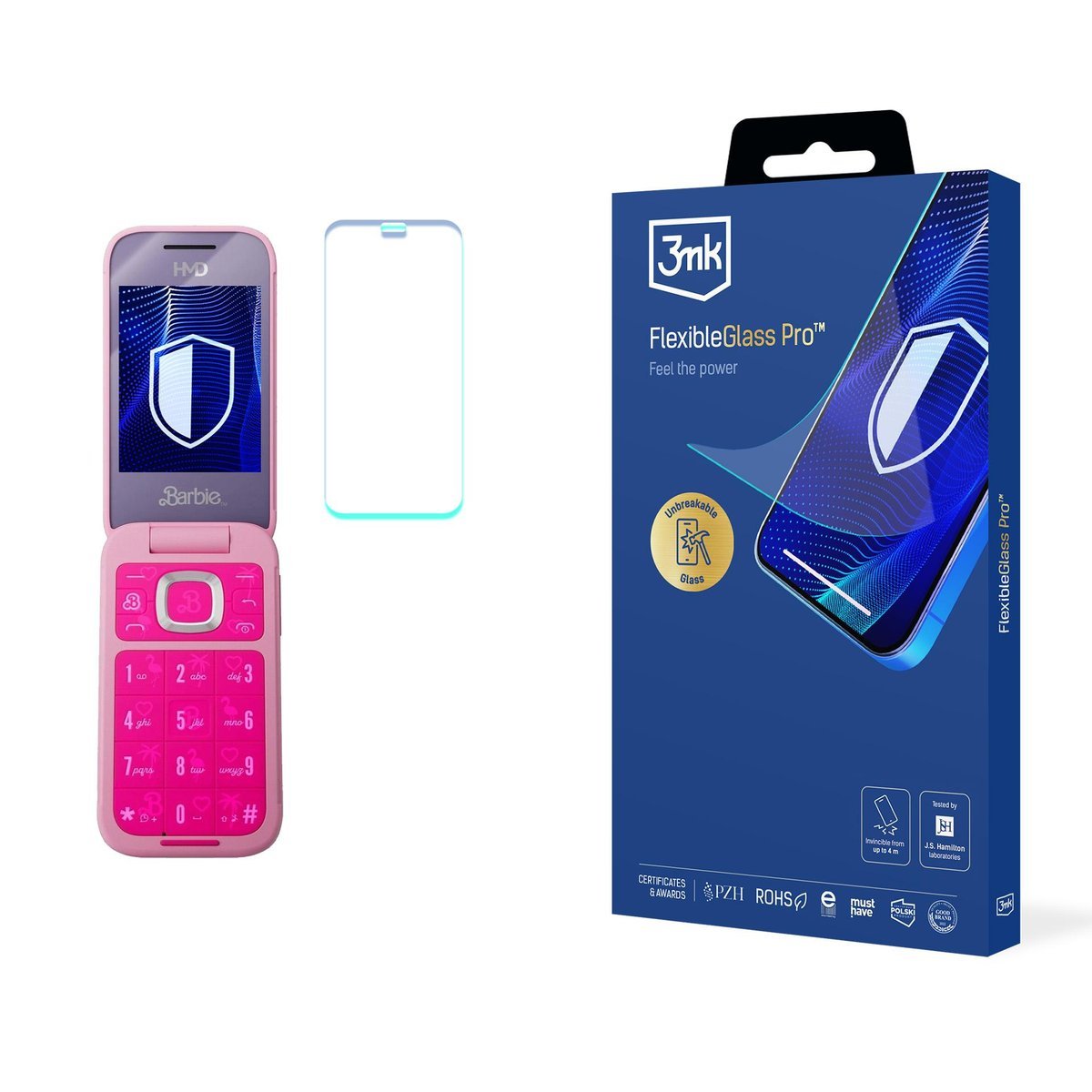 Szkło hybrydowe na ekran do HMD Barbie Phone - 3mk FlexibleGlass Pro
