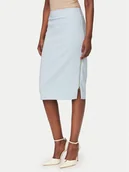 Spódnice - Rinascimento Spódnica ołówkowa CFC0127985003 Błękitny Slim Fit - miniaturka - grafika 1