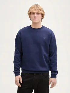 MĘSKA BLUZA WKŁADANA PRZEZ GŁOWĘ BEZ KAPTURA TOM TAILOR DARK BLUEBERRY L - Bluzy męskie - miniaturka - grafika 1