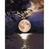 Malowanie po numerach - Malowanie po numerach BRUSHME 40x50 cm Zachód słońca - miniaturka - grafika 1