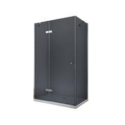 Kabiny prysznicowe - Mexen Roma kabina prysznicowa uchylna 80 x 70 cm, grafit, chrom - 854-080-070-01-40 - miniaturka - grafika 1
