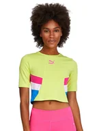 Koszulki i topy damskie - Koszulka damska Puma TFS Retro crop top-L - miniaturka - grafika 1