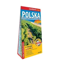 Obcojęzyczne przewodniki, mapy i atlasy - Polska laminowana mapa samochodowa 1:750 000 - książka - miniaturka - grafika 1