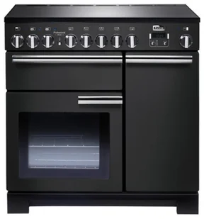 Kuchenka elektryczna Kuchnia z płytą indukcyjną FALCON Professional Deluxe 90 Czarny Charcoal chrom - Kuchenki elektryczne - miniaturka - grafika 1