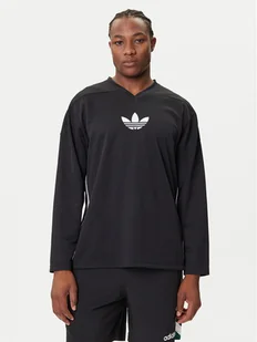 adidas Longsleeve adicolor Mesh JY1307 Czarny Regular Fit - Koszulki męskie - miniaturka - grafika 1