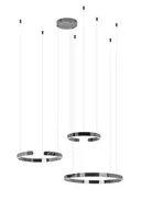 Lampy sufitowe - KingHome Lampa wisząca VISTA TRIPLE czarny chrom JD8125.BLACK - miniaturka - grafika 1