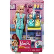 Lalki dla dziewczynek - Mattel Barbie Kariera Zestaw Pe diatra GXP-720432 - miniaturka - grafika 1