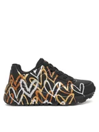 Buty dla dziewczynek - Skechers Sneakersy 314067L/BKGD Czarny - miniaturka - grafika 1