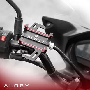 Uchwyt rowerowy na kierownicę Alogy Bike Phone Holder do telefonu 55-95mm na rower motor hulajnogę Czarny - Akcesoria do tabletów i e-booków - miniaturka - grafika 3