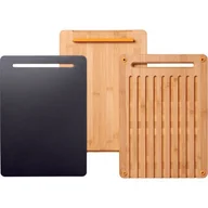Deski do krojenia - Fiskars ZESTAW DO KROJENIA ORAZ SERWOWANIA BAMBUS + TWORZYWO 1057550 - miniaturka - grafika 1