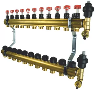 Rozdzielacz Ptm Standard 11 obwodów, do ogrzewania podłogowego - Akcesoria hydrauliczne - miniaturka - grafika 1