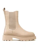 Botki damskie - Gino Rossi Sztyblety 222FW103 Beżowy - miniaturka - grafika 1