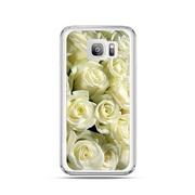 Etui i futerały do telefonów - Etui na Samsung Galaxy S7 Edge, białe róże - miniaturka - grafika 1