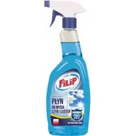 Płyny do mycia szyb - Delko FILIP Płyn do szyb z rozpylaczem niebieski z amoniakiem 750ml  40764 - miniaturka - grafika 1