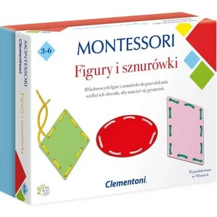 Clementoni Gry Edukacyjne Montessori Figury I Sznurki - Zabawki zręcznościowe - miniaturka - grafika 1