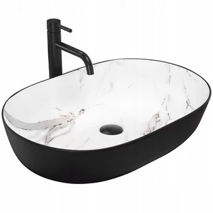 Rea Umywalka nablatowa Rea CLEO BLACK AIAX MATT REA-U6625 - Umywalki - miniaturka - grafika 1