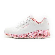 Sneakersy damskie - Buty damskie sportowe Skechers Uno sneakersy Skech Air z nadrukiem serc - miniaturka - grafika 1