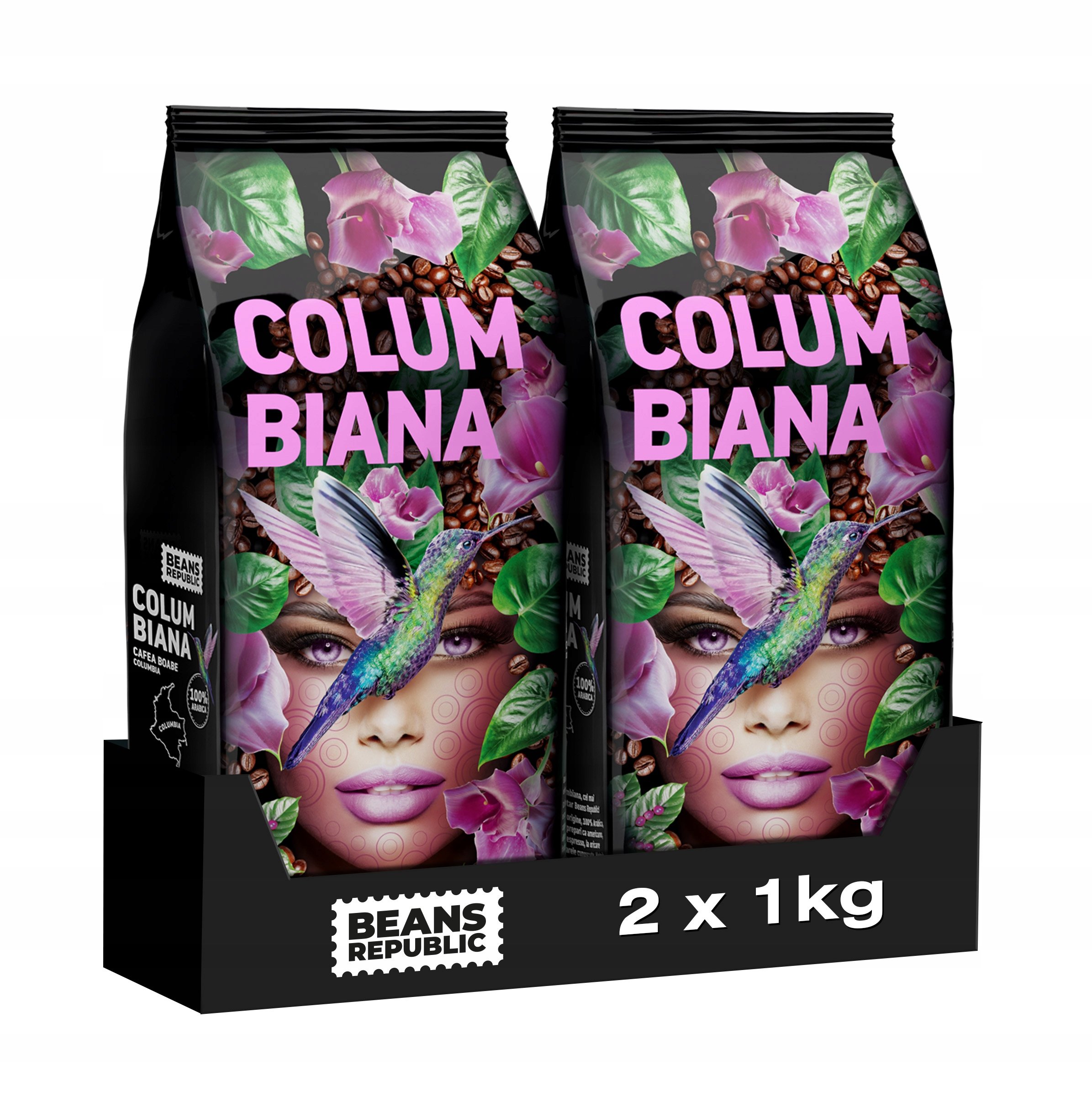 Kawa ziarnista Beans Republic Columbiana 100% Arabica 2x1kg