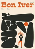 Podkładki pod mysz - PODKŁADKA POD MYSZ Z Nadrukiem 22x18 cm Bon Iver Vintage ART Tekst Prezent - miniaturka - grafika 1