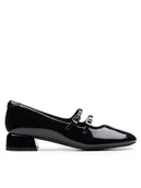 Baleriny - Clarks Baleriny Daiss 30 Shine 26174712 Czarny - miniaturka - grafika 1