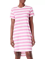 Sukienki - ONLY Sukienka damska Onlmay S/S Stripe Dress JRS, Super Pink/Stripes:cloud Dancer (Kia), S - miniaturka - grafika 1