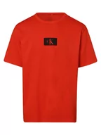 Piżamy męskie - Calvin Klein - Męska koszulka od piżamy, czerwony - miniaturka - grafika 1