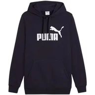 Bluzy męskie - Bluza męska Puma ESS No.1 Logo Hoodie TR granatowa 682572 16 S - miniaturka - grafika 1