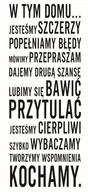 Naklejki na ścianę - Napis na ścianę naklejka 150x75cm wybór koloru cytat - W tym domu.. 25 - miniaturka - grafika 1