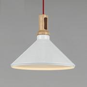 Lampy sufitowe - Step into Design Lampa wisząca NORDIC WOODY biało-drewniana 35 cm 35 [7504149] - miniaturka - grafika 1