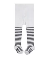 Rajstopy - FALKE Uniseks - niemowlęta Rajstopy Stripe B TI Zrównoważona Bawełna grube z wzorem 1 Para, Biały (Off-White 2041), 80-92 (12-18 miesiące) - miniaturka - grafika 1