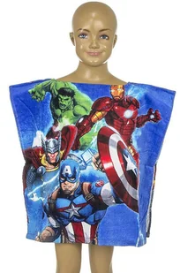 Avengers, Ponczo/Ręcznik dla dzieci, Hulk, Marvel - Okrycia kąpielowe dla dzieci - miniaturka - grafika 1
