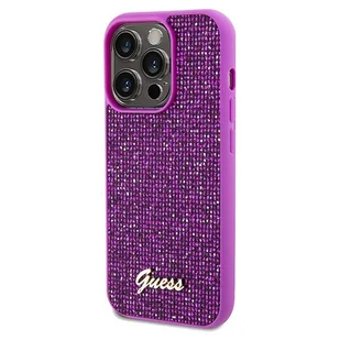 Etui Guess GUHCP14XPMSDGSF Apple iPhone 14 Pro Max hardcase Disco Metal Script fuksja/fuschia - Etui i futerały do telefonów - miniaturka - grafika 3
