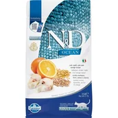 Sucha karma dla kotów - Karma dla kota FARMINA N&D Ocean Adult Dorsz, Orkisz, Owies i Pomarańcza 300 g - miniaturka - grafika 1